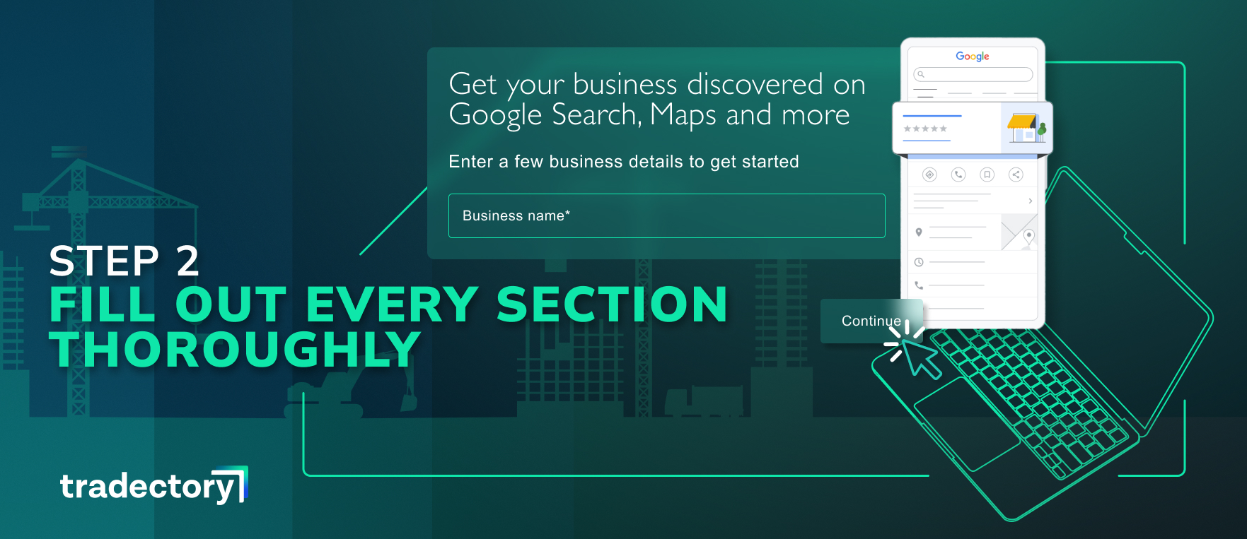 step 2 - fill out every GMB section